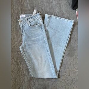 Zara flare jeans size 2 low rise